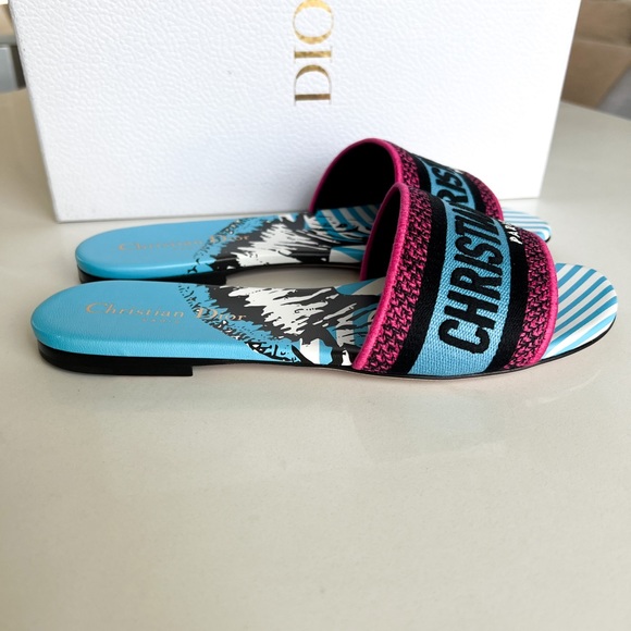 Dior Dway D-Jungle Slide Sandals - Picture 3 of 6